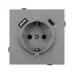Механизм розетки с USB зарядкой SCT-TENDO-MUAC-PL-GR 230V, 16A, Серый, 1 пост
