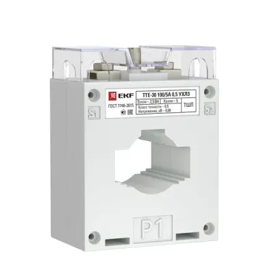 Трансформатор тока ТТЕ-30-100/5А mini класс точности 0,5 EKF PROxima