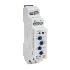 Реле контроля фаз OptiRel D PHS-3-1M-06-PN-1 повышенного/пониженного настр асимметрии трехфазный+N 1СО