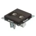 Розетка компьютерная 2-местная RJ-45 (механизм), серия Катрин, GLS00-7109-04, шоколад