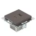 Розетка 2-местная USB + type C (механизм), 250В, 3А, max 20W, серия Катрин, GLS10-7116-04 шоколад