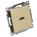 Розетка HDMI 2.1, Type A (механизм), серия Катрин, золото, GLS00-7118-08