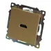 Розетка HDMI 2.1, Type A (механизм), серия Катрин, золото, GLS00-7118-08