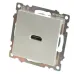 Розетка HDMI 2.1, Type A (механизм), серия Катрин, GLS00-7118-03, серебро