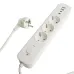 HM21-31-02 Сетевой фильтр 3-местный с/з 3x1мм2 1,8 м 250В 16А 2 USB-A+2 Type-C серия Nova белый STEKKER