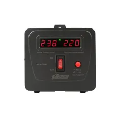 Стабилизатор напряжения POWERMAN AVS 500E Black  для ПК, ТВ и другой техники, для котла