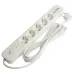 HM21-51-03 Сетевой фильтр 5-местный с/з 3x1мм2 3 м 250В 16А 2 USB-A+2 Type-C 3 серия Nova белый STEKKER