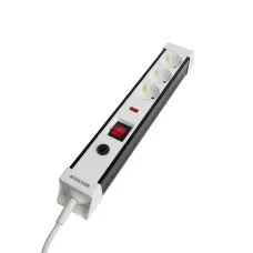 HM22-31-05 Сетевой фильтр 3-местный с/з 3x1мм2 5 м 250В 16А серия Techno белый STEKKER