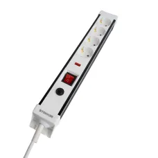 HM22-41-05 Сетевой фильтр 4-местный с/з 3x1мм2 5 м 250В 16А серия Techno белый STEKKER