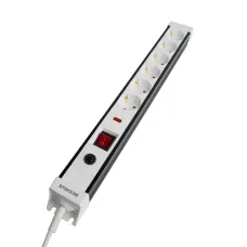 HM22-61-03 Сетевой фильтр 6-местный с/з 3x1мм2 3 м 250В 16А серия Techno белый STEKKER