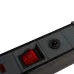 HM22-61-02 Сетевой фильтр 6-местный с/з 3x1мм2 1,8 м 250В 16А серия Techno черный STEKKER