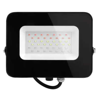 PFL- 30W RGB BL  IP65 Прожектор ЧЕРНЫЙ  Jazzway