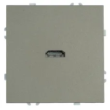 Розетка HDMI 2.0 Type A (механизм), серия Эмили, RST00-5118-09, антрацит, soft touch