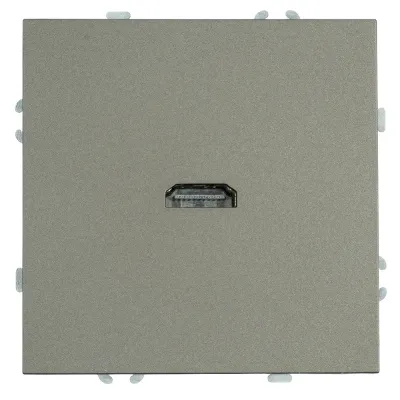 Розетка HDMI 2.0 Type A (механизм), серия Эмили, RST00-5118-09, антрацит, soft touch