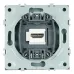 Розетка HDMI 2.0 Type A (механизм), серия Эмили, RST00-5118-09, антрацит, soft touch