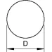 Проводник круглый (пруток) D8 мм, FT (RD 8-FT)