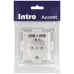 Розетка Intro Accent 6-410-06 , P+E Schuko со шторками, 16А-250В + 2хUSB, IP20, СУ, перламутр