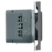 Розетка 1-местная з/ш с/з 16А + USB + Type C (механизм), 250В, 20W, серия Эмили, платиново-серый, soft-touch, RST16-5119-10