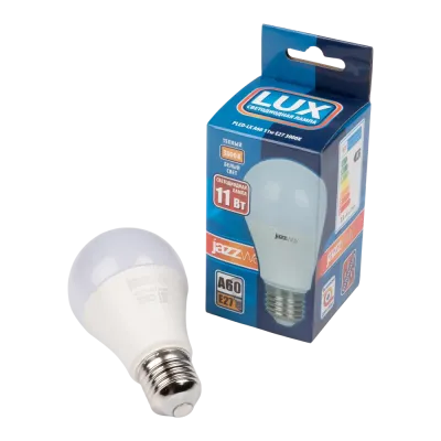 Лампа светодиодная LED 11 Вт 880Лм 3000К белая Е27 Груша