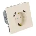 Розетка 1-местная з/ш с/з 16А + USB + Type C (механизм), 250В, 20W, серия Эмили, RST16-5119-08, кашемир, soft touch