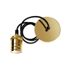 RETRO патрон с проводом PLC 02 E27 230V/1M GOLDEN Jazzway
