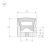 Профиль силиконовый WPH-FLEX-1212-TOP-S8-10m WHITE