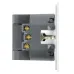 Розетка 1-местная з/ш с/з 16А + USB + Type C (механизм), 250В, 20W, серия Мия, RST16-3119-01, белая магнолия