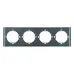 Рамка 4-местная, серия Мия, PFR00-3004-05, черный бархат