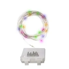 Гирлянда светодиодная Роса DC-G03-50M, 50 мульти, microLED, 5.1 м, 8 режимов, 3xAA