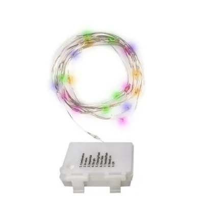 Гирлянда светодиодная Роса DC-G03-50M, 50 мульти, microLED, 5.1 м, 8 режимов, 3xAA