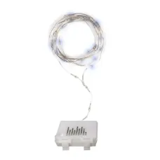 Гирлянда светодиодная Роса DC-G03-50W, 50 белый microLED, 5.1 м, 8 режимов, 3xAA ФAZA