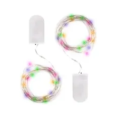 Гирлянда светодиодная Роса DC-G05-20MS2, комплект 2 штук, мультицвет 20 LED, 2xCR2032 ФAZA
