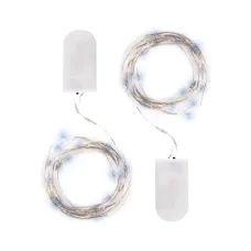 Гирлянда светодиодная Роса DC-G05-20WS2, комплект 2 штук, белый 20 LED, 2xCR2032