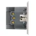 Розетка 1-местная з/ш с/з 16А + USB + Type C (механизм), 250В, 20W, серия Мия, RST16-3119-08, пудровый жемчуг