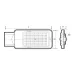 PWW 1000 20w 24V SNAKE 30° 3000K IP67
