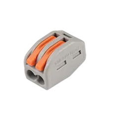 Клеммы СМК  монтажные многоразовые PTC-2P 222-412 450V 32A 0,08-2,5(4.0)mm2 , 2 отверстия, серые 10 шт.