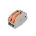 Клеммы СМК  монтажные многоразовые PTC-2P 222-412 450V 32A 0,08-2,5(4.0)mm2 , 2 отверстия, серые 10 шт.