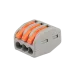 Клеммы СМК  монтажные многоразовые PTC-3P 222-413 450V 32A 0,08-2,5(4.0)mm2 , 3 отверстия, серые 10 шт.