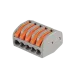 Клеммы СМК  монтажные многоразовые PTC-5P 222-415 450V 32A 0,08-2,5(4.0)mm2 , 5 отверстий, серые / 5 шт.