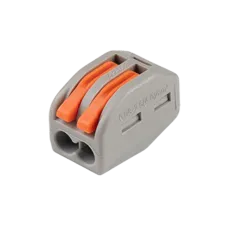 Клеммы СМК  монтажные многоразовые PTC-2P 222-412 450V 32A 0,08-2,5(4.0)mm2 , 2 отверстия, серые 50 шт.