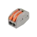 Клеммы СМК  монтажные многоразовые PTC-2P 222-412 450V 32A 0,08-2,5(4.0)mm2 , 2 отверстия, серые 50 шт.