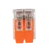 Клеммы СМК  монтажные многоразовые  PTC-2P 221-412 450V 32A 0,14-4.0mm2,  2 отверстия прозрачные / 50шт.