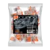 Клеммы СМК  монтажные многоразовые  PTC-2P 221-412 450V 32A 0,14-4.0mm2,  2 отверстия прозрачные / 50шт.