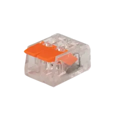 Клеммы СМК  монтажные многоразовые  PTC-2P 221-412 450V 32A 0,14-4.0mm2,  2 отверстия прозрачные / 50шт.