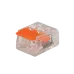 Клеммы СМК  монтажные многоразовые  PTC-2P 221-412 450V 32A 0,14-4.0mm2,  2 отверстия прозрачные / 50шт.