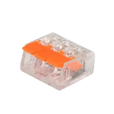 Клеммы СМК  монтажные многоразовые  PTC-3P 221-413 450V 32A 0,14-4.0mm2,  3 отверстия, прозрачные / 50шт.