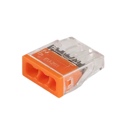 Клеммы СМК  монтажные PTC-3P 2273-203 450V 32A 0,14-4.0mm2 , 3 отверстия,  прозрачные, 100 шт.