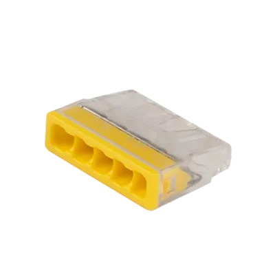 Клеммы СМК  монтажные PTC-5P 2273-205 450V 32A 0,14-4.0mm2 , 5 отверстий,  прозрачные,/ 50 шт.
