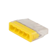 Клеммы СМК  монтажные PTC-5P 2273-245 450V 32A 0,14-4.0mm2 , 5 отверстий,  прозрачные, с пастой ,/ 50 шт.