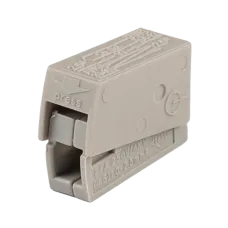 Клеммы СМК  монтажные для подключения светильников PTC-2P 224-101 400V 24A 0,5-2,5 mm2 / 100 шт.